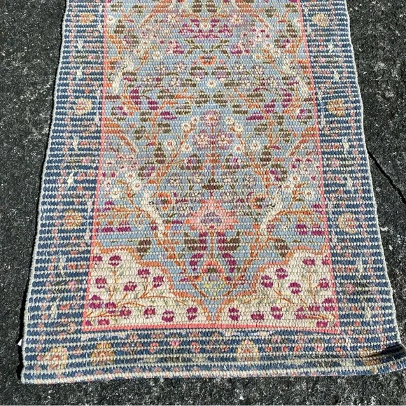 ANTHROPOLOGIE Floral Boho Rug Runner - Picture 2 of 6